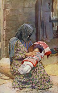 Amérique du Nord. Lit portable de la tribu Yuma. 1920